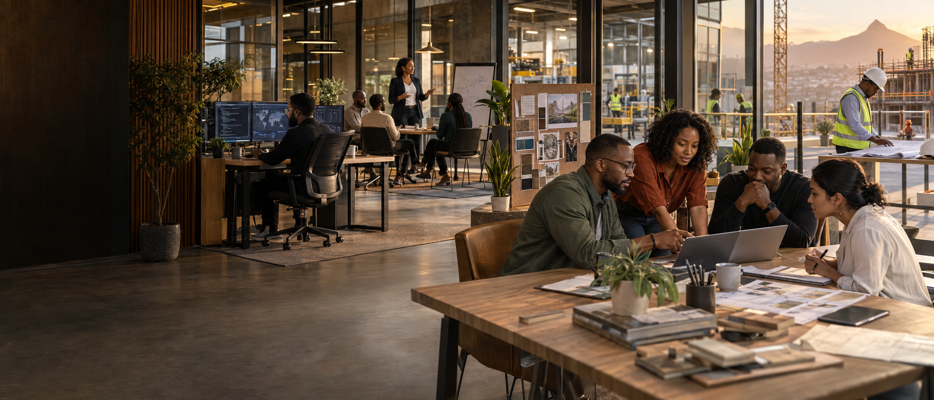 South African technology, training, design, manufacturing and construction professionals working across an integrated delivery environment